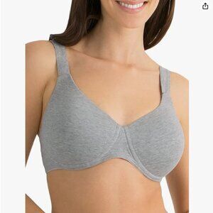 Women's Full Coverage Anti-Gravity Bra–Wire-Free Cotton for Ultimate Comfort-38C